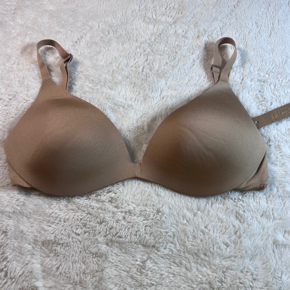 SKIMS Women's Wireless Form Super Push-Up Bra Clay BA-PLG-2632 Size 32DD NEW